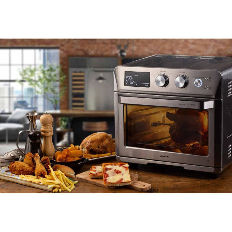 Forno + Friggitrice ad Aria 25L, 1700W, 15 funzioni di cottura, temperatura fino a 230° - Silver