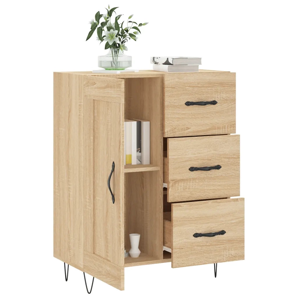 Credenza Rovere Sonoma 69,5x34x90 cm in Legno Multistrato 830255