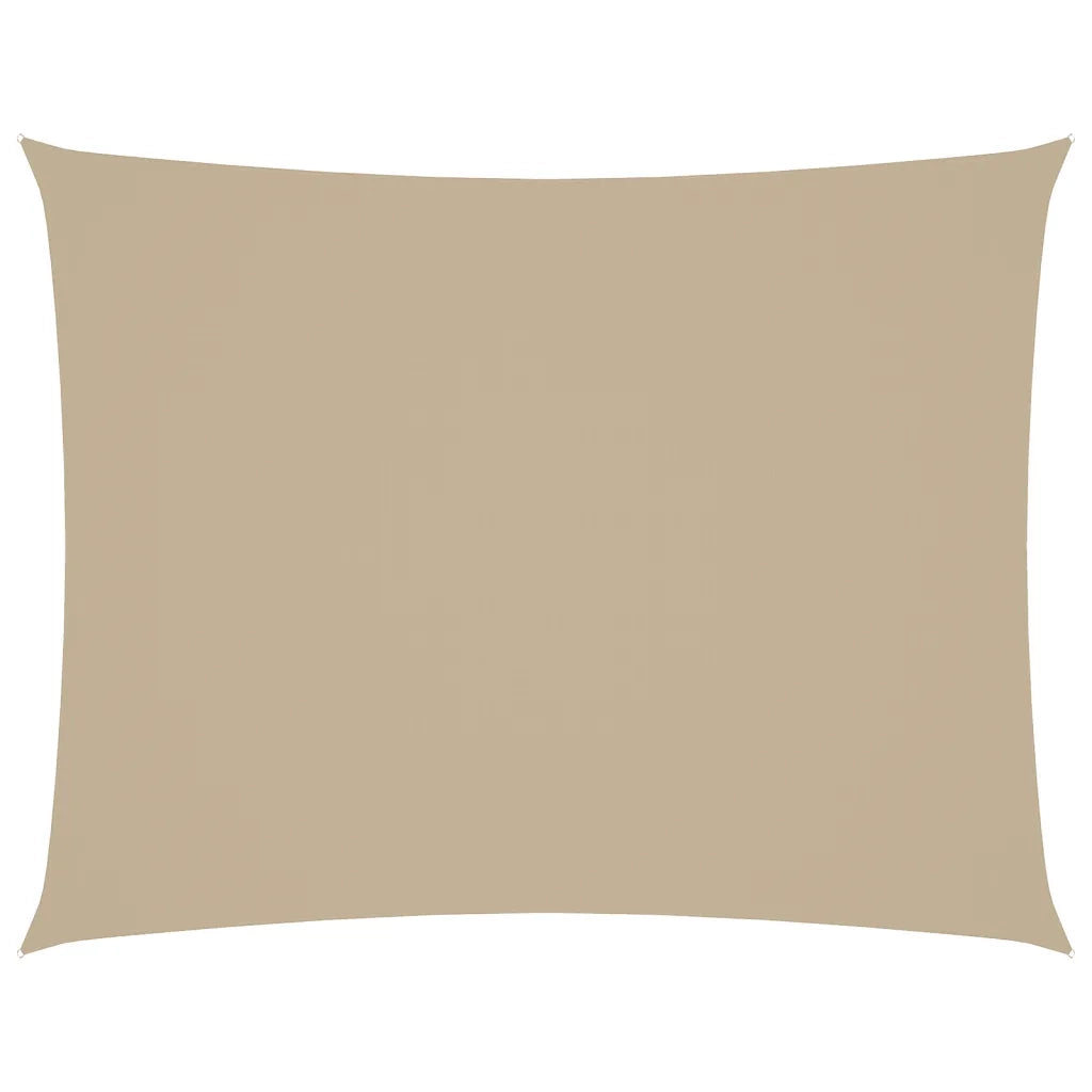 Parasole a Vela Oxford Rettangolare 2,5x4 m Beige 135152