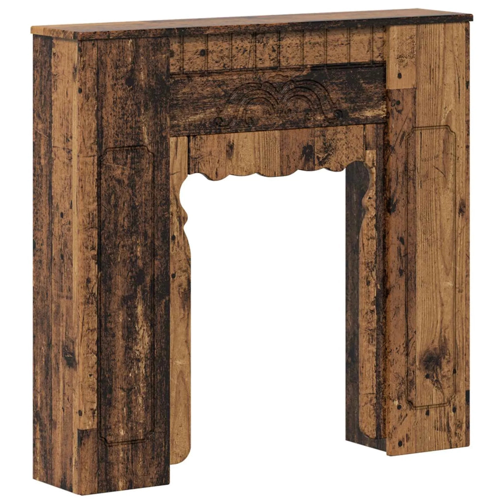 Cornice per camino Legno antico 93 x 20 x 89 cm 8006631