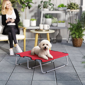 Brandina per Cani Piccoli Pieghevole 71x58x20 cm per Interno ed Esterno Rosso