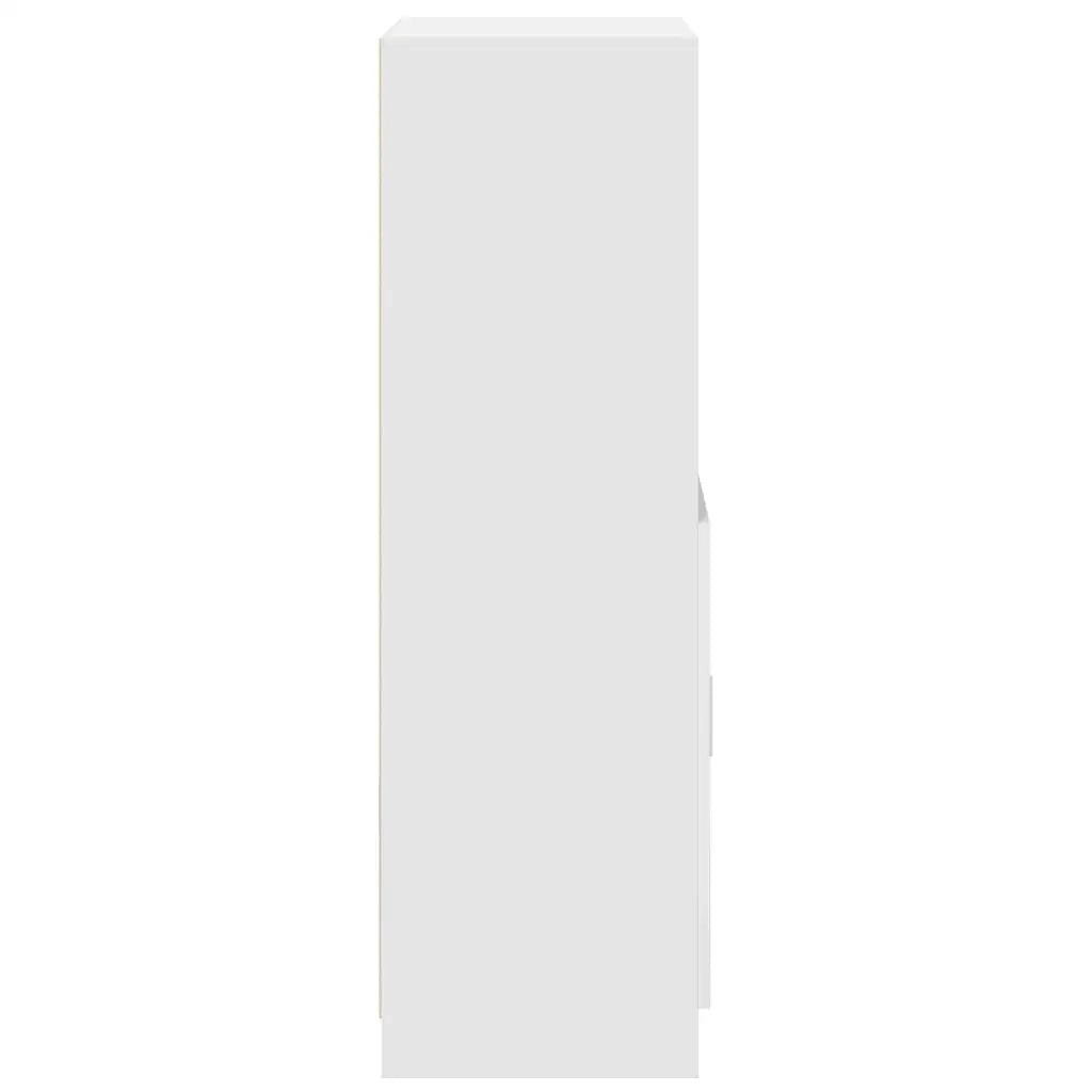 Mobile da cucina-Armadio da cucina Bianco 57x41,5x131,5 cm in Truciolato