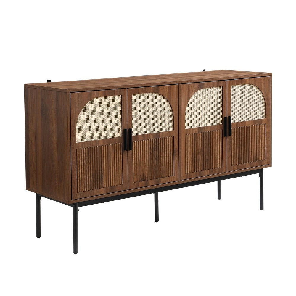 Cassettiera Credenza ¨C MINIMAL ¨C Legno, Bianco, 140x40x80 cm