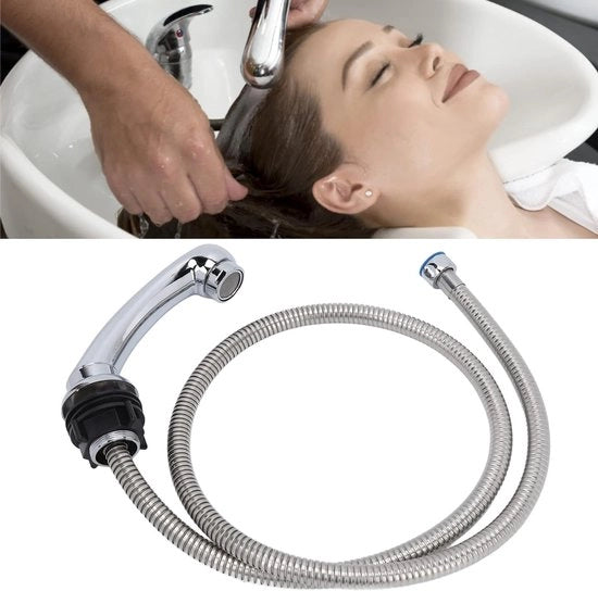 Douchi manuale, doccia di lavaggio, shampoo per salone, rubinetto, rubinetto professionale, gettatore, kit per il rilascio del shampoo, scala per doccia e unità di ritorno dell'acqua