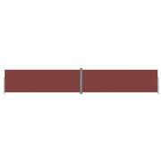 Tenda da sole laterale retrattile/schermo privacy per patio giardino terrazza balcone 200 x 1200 cm marrone 02_0007420
