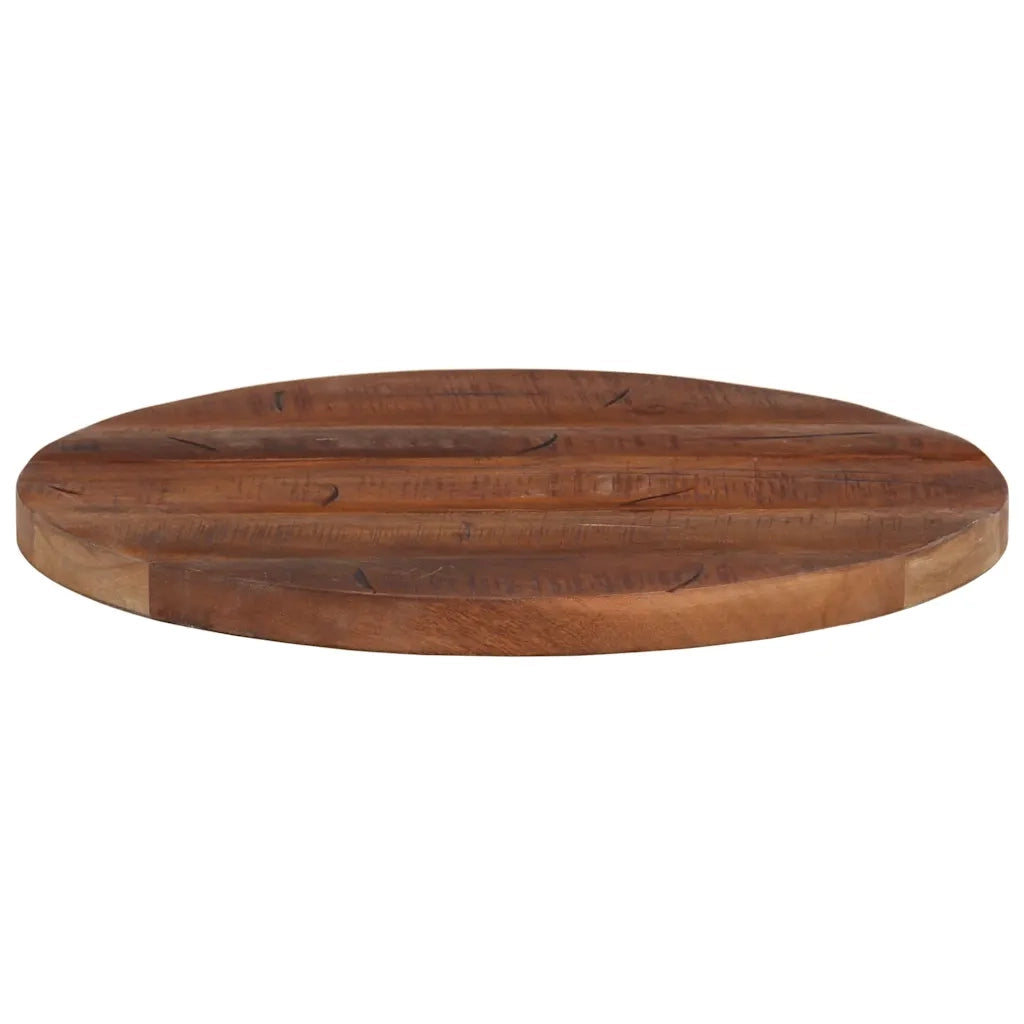 Piano per Tavolo Ã˜ 40x2,5 cm Rotondo Legno Massello di Recupero