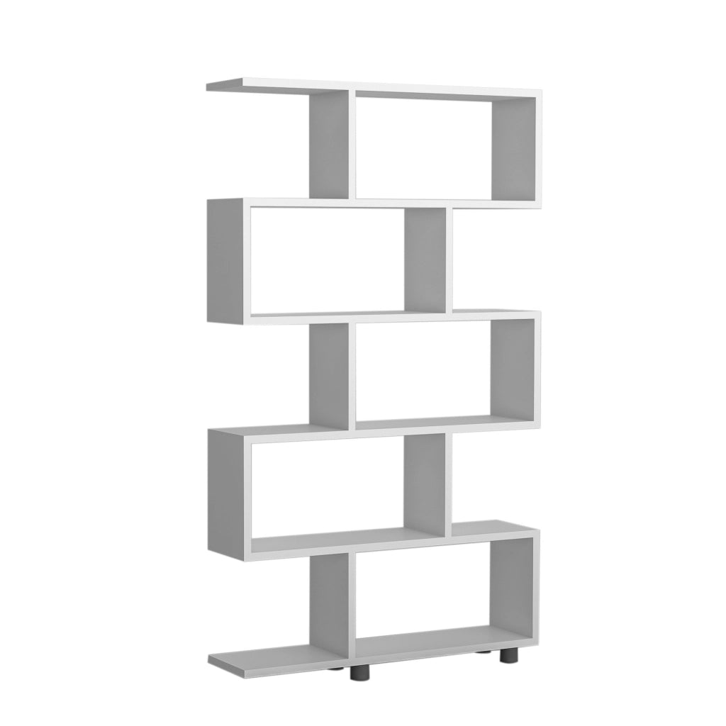 Libreria in legno "Elif" 90 x 20 x 156 cm - Bianco