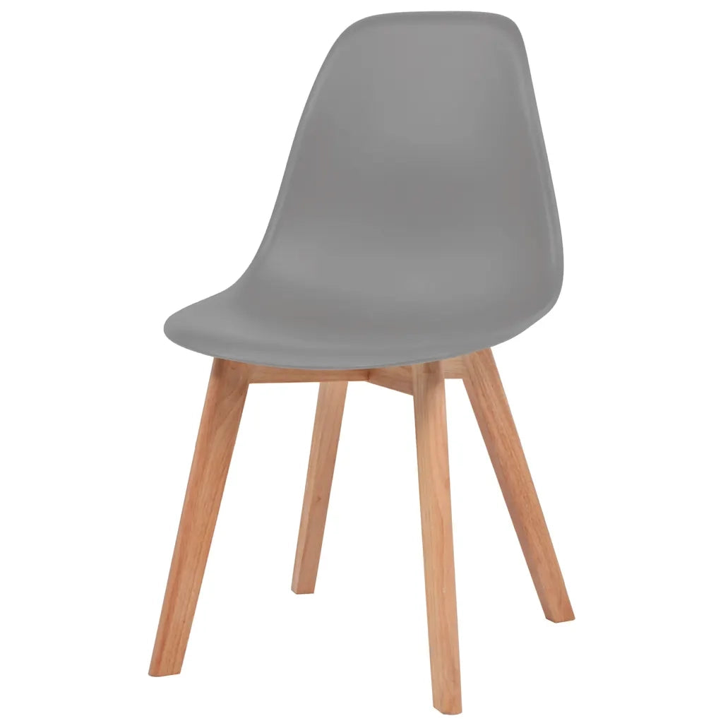Sedie da Pranzo 2 pz Grigie in Plastica 244774