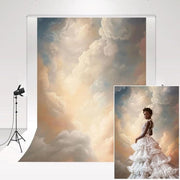 Pannelli di sfondo per fotografia 1,5 x 2,2 m - nuvole astratte - decorativi - sfondo per ritratto - professionale - tessuto microfibra - tenda di sfondo