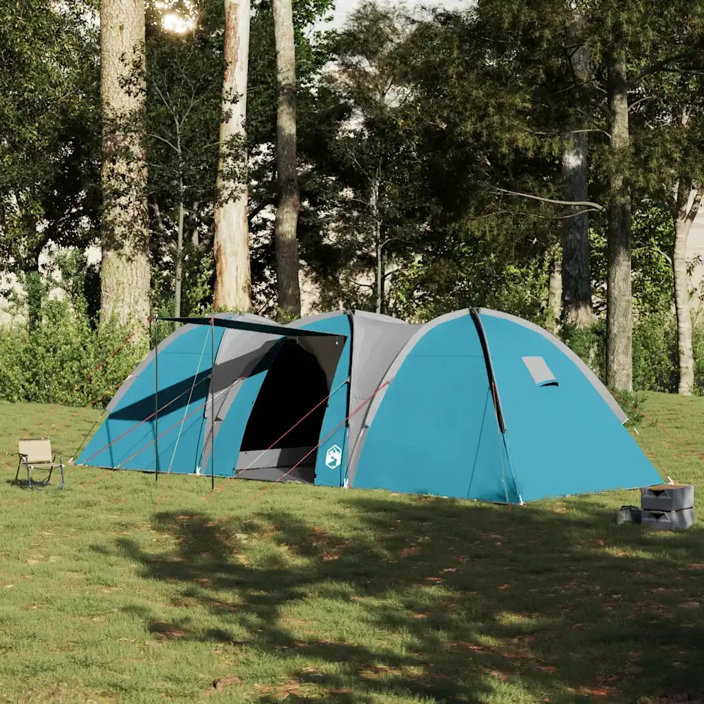 Tenda da Campeggio a Cupola per 8 Persone Blu Impermeabile 4009429