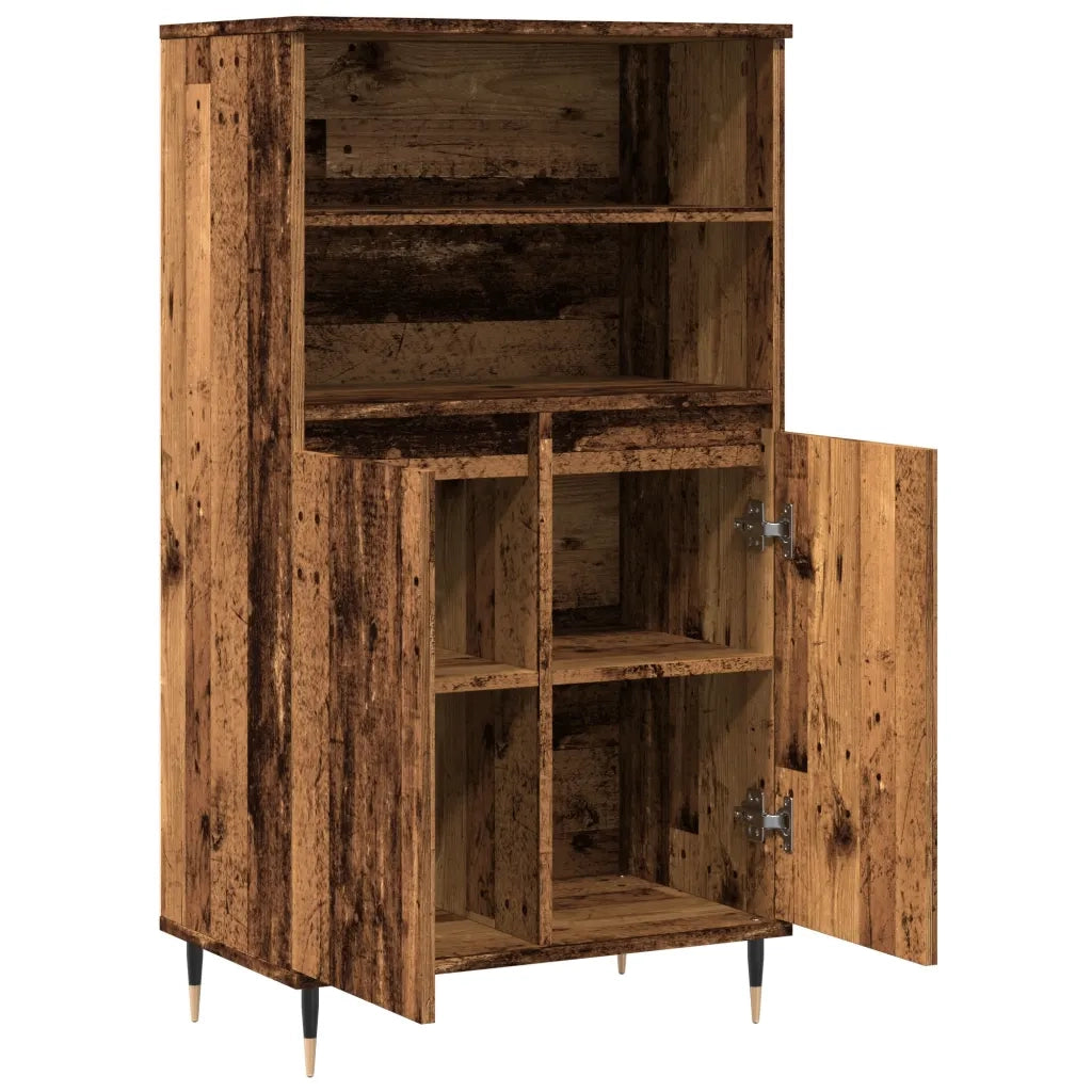 Credenza Legno Antico 60x36x110 cm in Legno Multistrato 857458