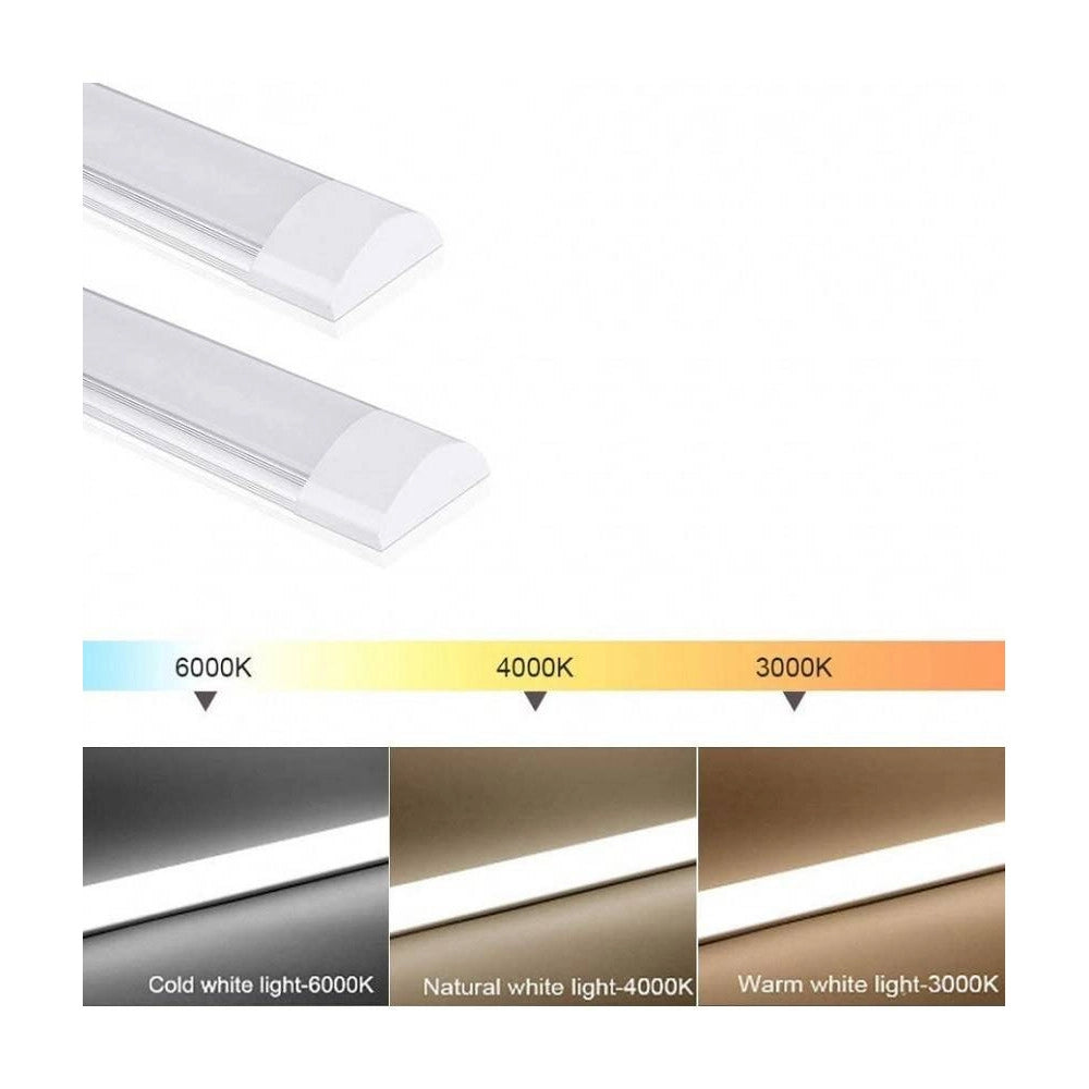 Trade Shop - Plafoniera Led Slim 90 Cm Sottopensile Soffitto Luce Calda Fredda Naturale -