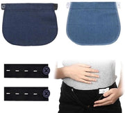 Gonna elastica per gravidanza - regolabile - pantaloni e gonne - comoda - pratica - gravidanza - nera - 2 pezzi - adatta a tutte le misure - indossabile comodamente - sostegno addome e schiena