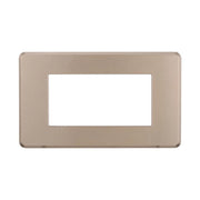 Placca Slim Sottile 4P Serie Moon Colore Bronzo Compatibile Con Bticino Axolute Air