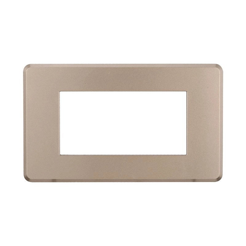 Placca Slim Sottile 4P Serie Moon Colore Bronzo Compatibile Con Bticino Axolute Air