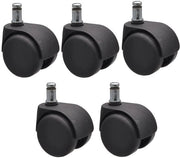 Set di accenditori a 5 pezzi in acciaio nero con diametro 50 mm