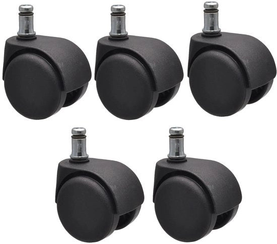 Set di accenditori a 5 pezzi in acciaio nero con diametro 50 mm