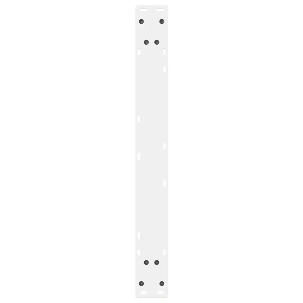 vidaXL Gambe per tavolo da pranzo 2 pz bianche 70x(72-73,3) cm in acciaio