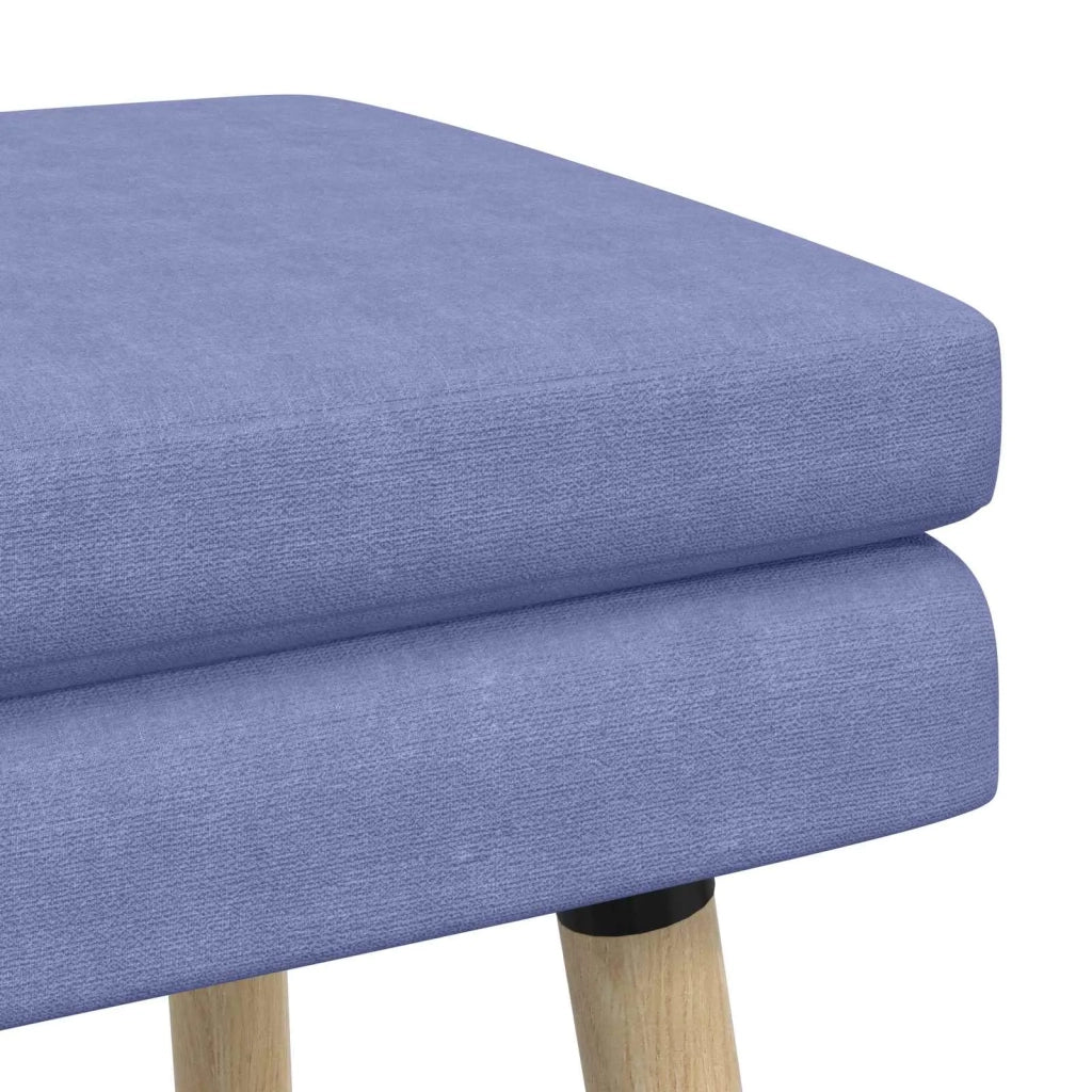Panchina a doppio strato Blu jeans 110 x 40 x 47 cm Tessuto 42038458