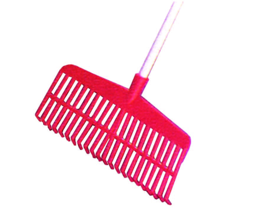 SCOPA RACCOGLI NOCCIOLE E FOGLIE SENZA MANICO- - 22 denti, cm.39 - peso gr.200 - 5 pezzi