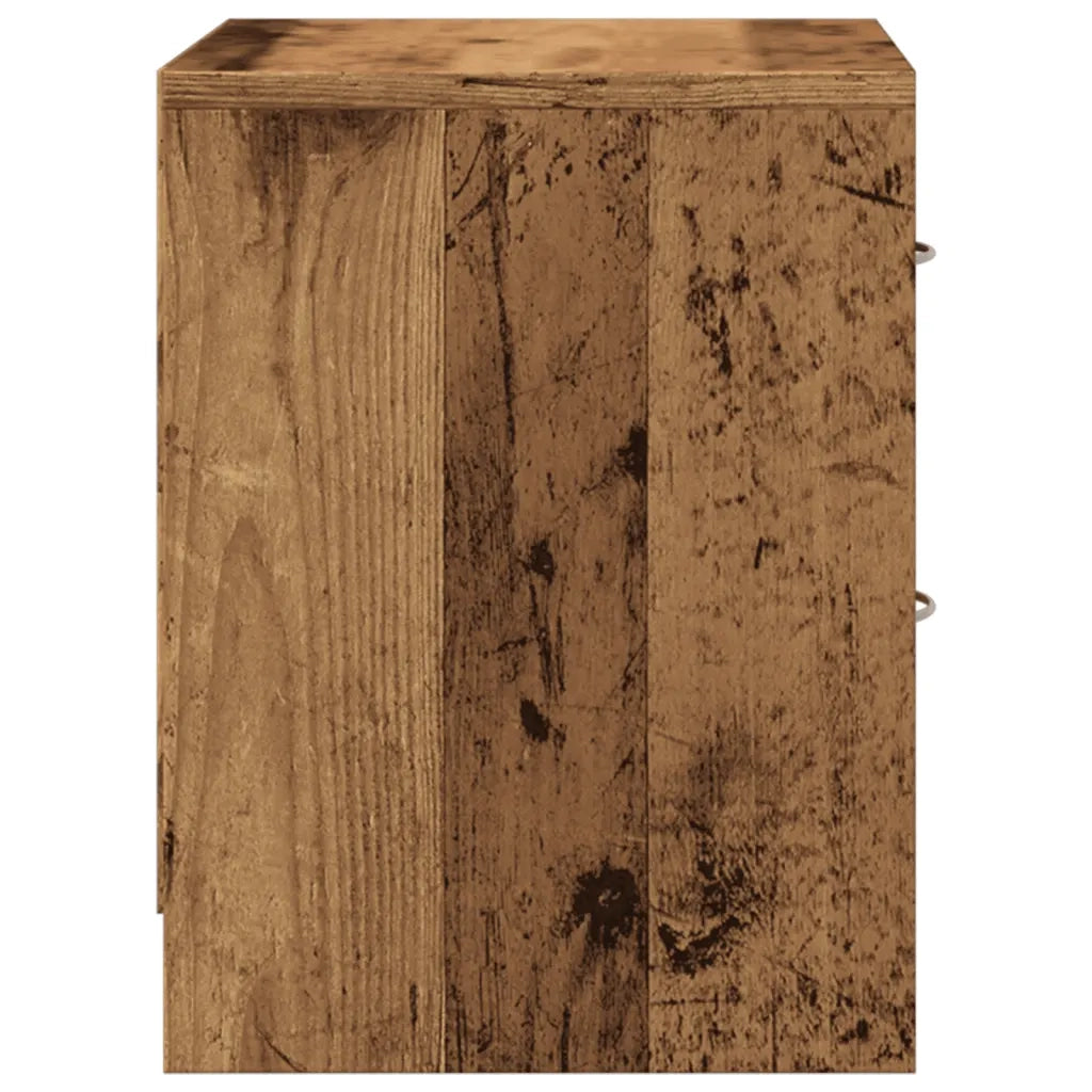 Comodino Legno Vecchio 40x30x40 cm in Truciolato 855924