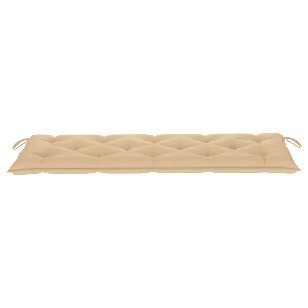 Panchina da Giardino | Panca da Giardino Impilabile e Cuscino 159cm Teak Massello