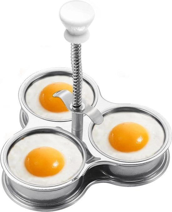 Strumento per Sfregare le Uova in Acciaio Inossidabile - Facile da Usare per le Uova Rotte - Gadget da Cucina per Colazione e Brunch