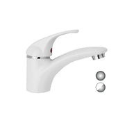 MONOCOMANDO LAVABO SERIE MARZIA- Bianco Opaco-Cromo- EUROR- pezzi 1