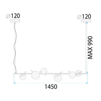 Lampada APP1664-6CP Gold