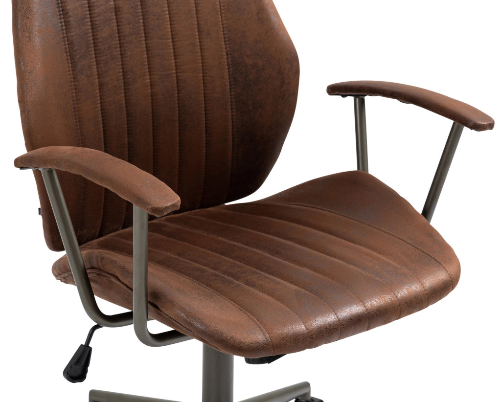 Sedia da ufficio Nampa Industrial Loft Stile antico cognac