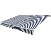 Tenda da Sole Pieghevole Manuale 300 cm Blu/Bianca cod mxl 43619