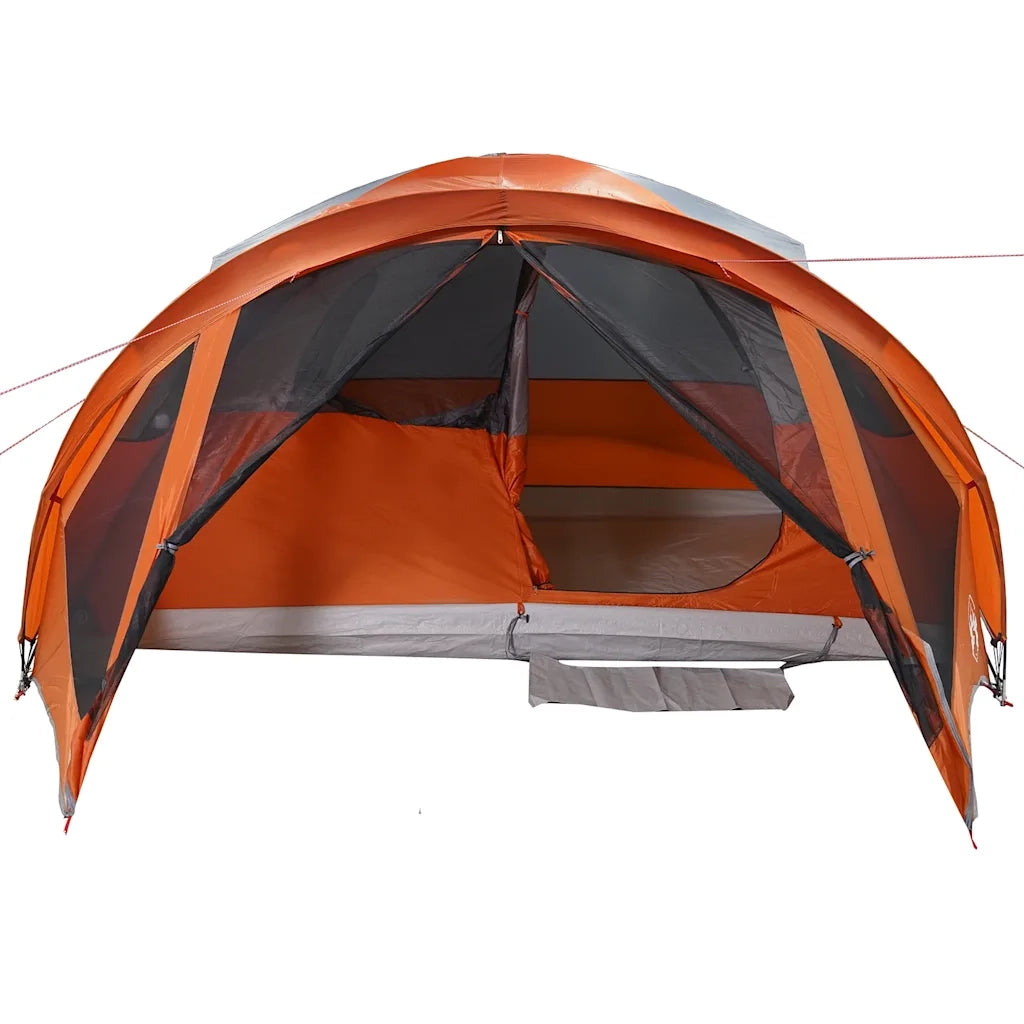 Tenda Familiare a Tunnel 6Persone Grigia Arancione Impermeabile 4009460