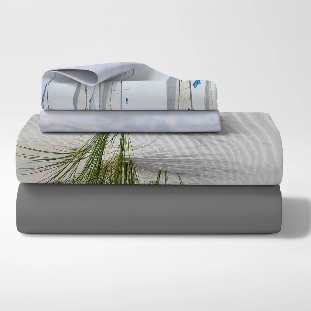 Completo Letto Lenzuola 100% Cotone Set Lenzuolo Moderno Sotto Sopra Federe Due Stampe In Altissima Definizione Dis1Dreams - Matrimoniale