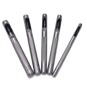 Trade Shop - Fustelle In Acciaio Set 5 Pz Per Cuoio Lamiere Stoffa Plastica Legno Punzoni -