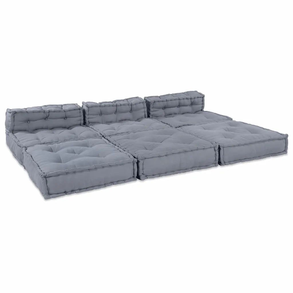 vidaXL Cuscino 4 pcs Grigio 70 x 70 x 54 cm Poliestere
