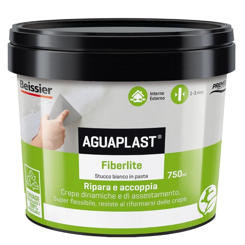 Aguaplast fiberlite stucco per crepe dinamiche e cavillature finitura liscia 750 ml