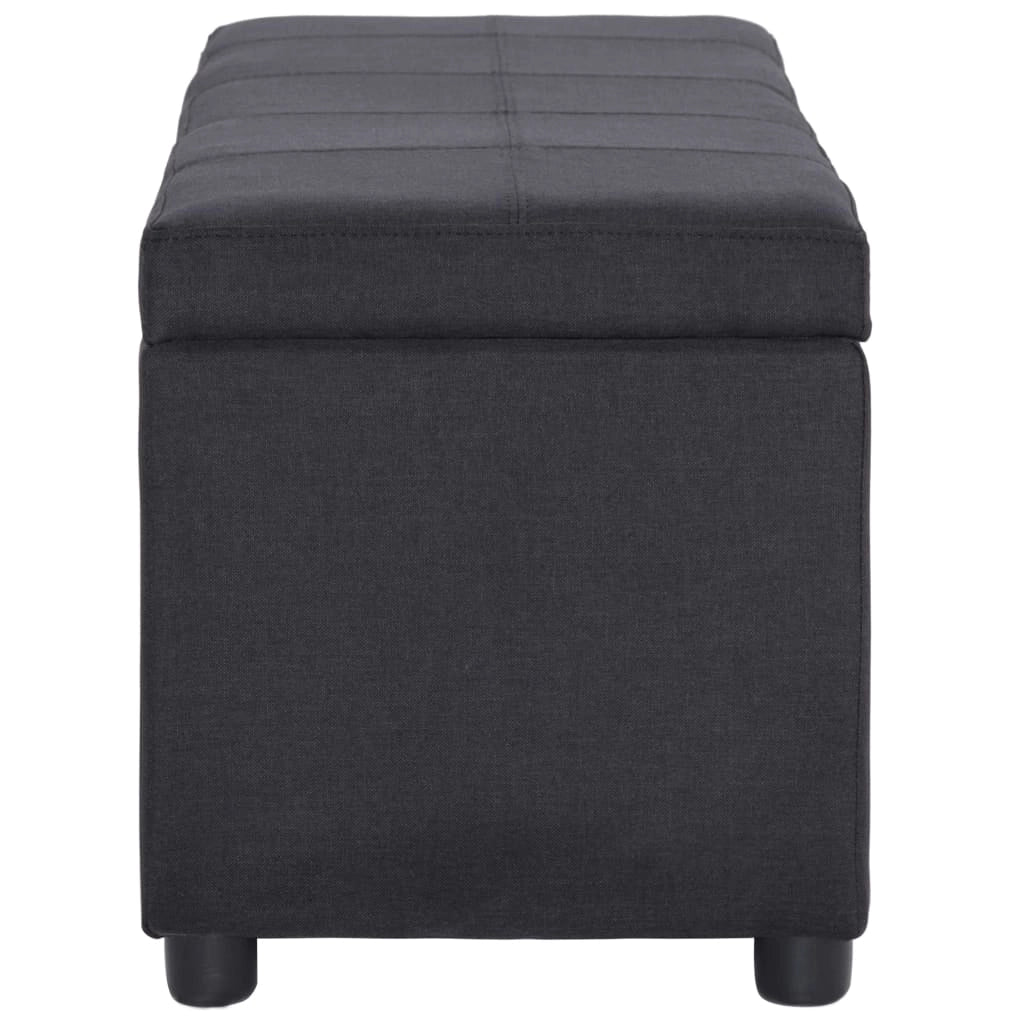 Panca con vano portaoggetti 116 cm poliestere nero 02_0010753