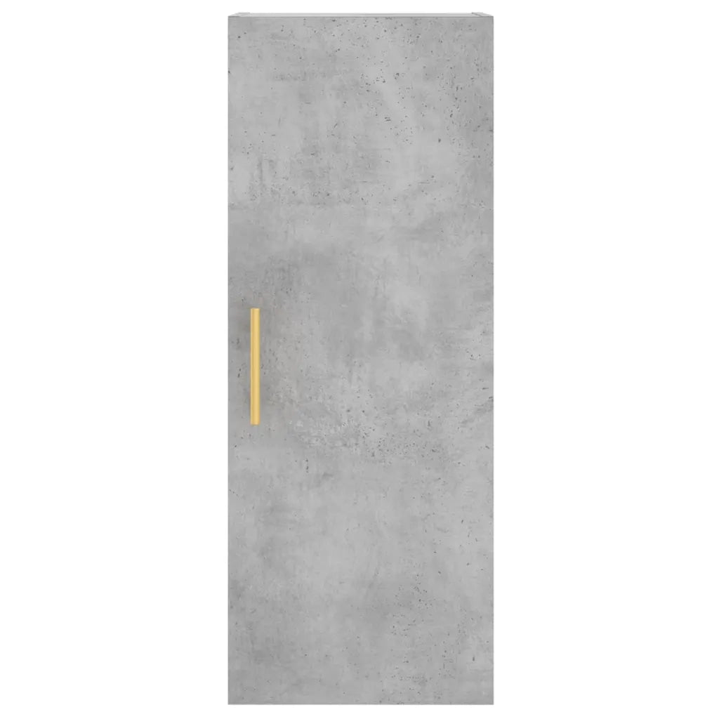Credenza-Buffet-Armadio da cucina Grigio Cemento 34,5x34x180 cm in Legno Multistrato 876471