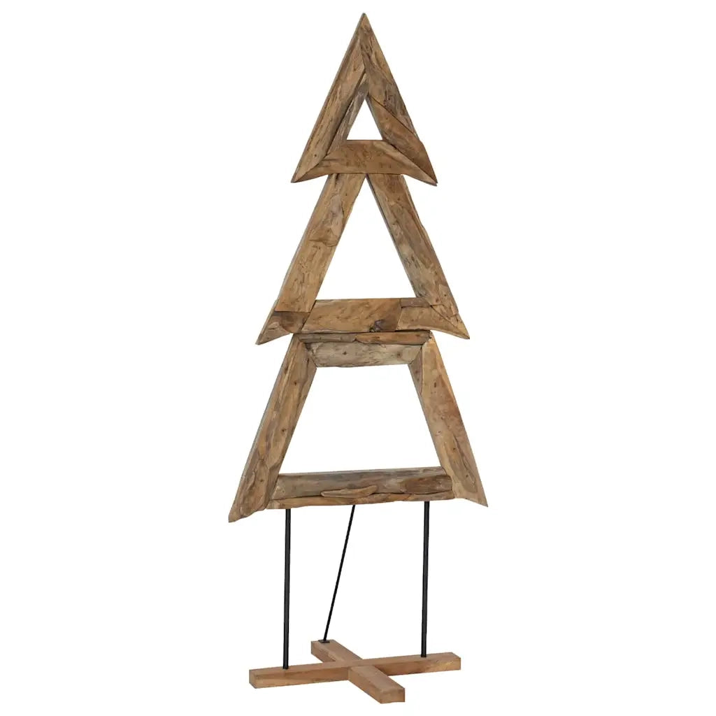Albero di Natale Marrone 181 cm Legno massello di teak 42017929