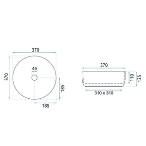Lavabo Da Appoggio Rea Sami Green Matt