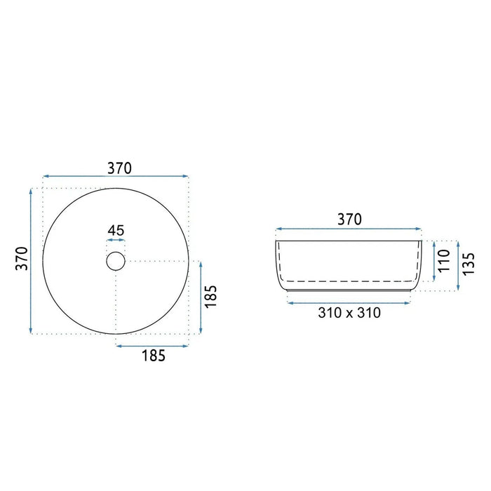 Lavabo Da Appoggio Rea Sami Green Matt