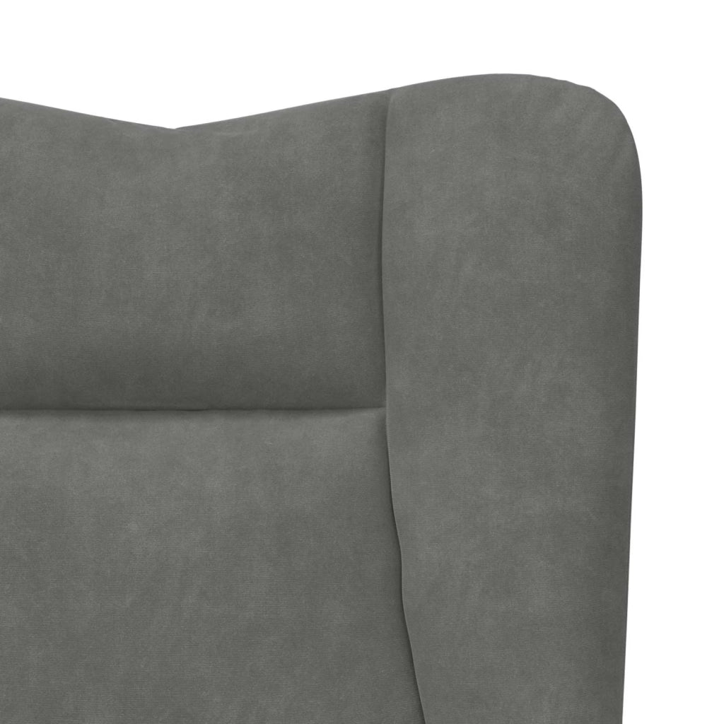 poltrona Grigio scuro 63 x 67 x 94 cm Velluto 42001804