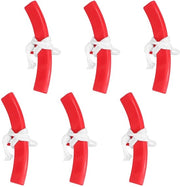 Set di protezione per ruote - 6 pezzi - Kit di montaggio per pneumatici - Striscia di protezione per ruote - Autoprotezione per ruote - Materiale resistente all'usura - Forma universale - Protezione per ruote