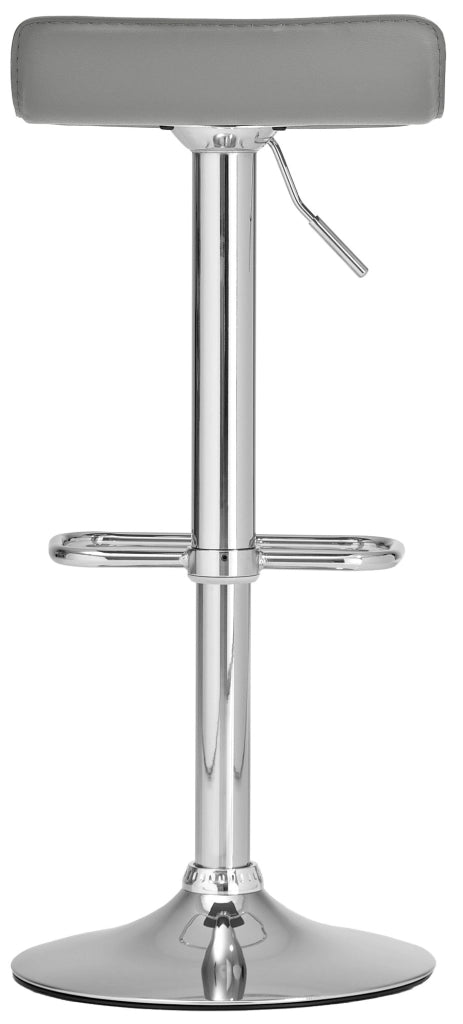 Sgabello bar Dyn in similpelle grigio