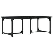 Tavolino da salotto | Tavolino da caff¨¨ | Tavolino da Soggiorno Nero 90x50x35 cm in Legno Multistrato