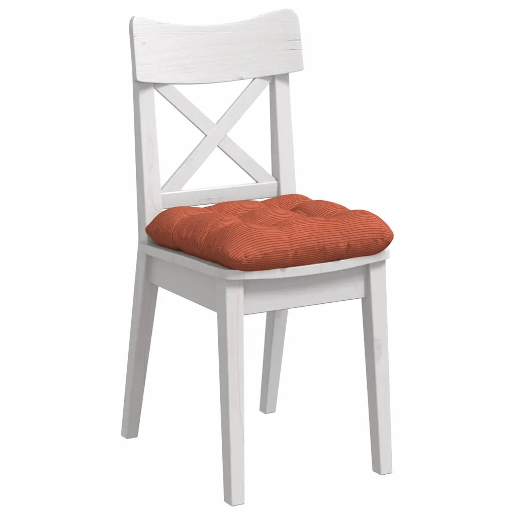 Cuscini per Seduta 4 pcs Rosso Arancio 45 x 45 cm