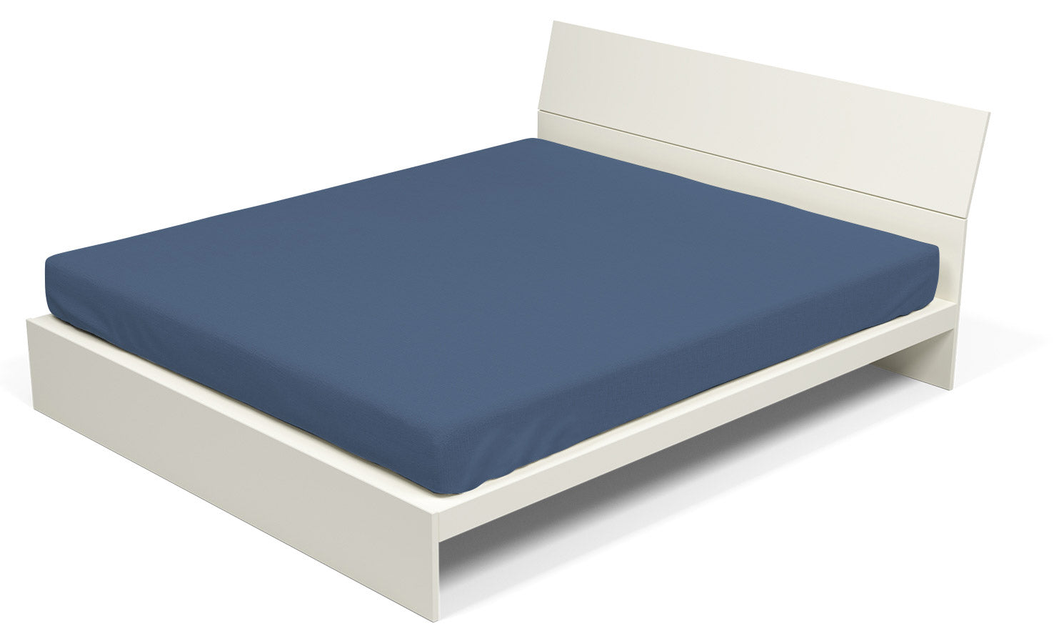 Lenzuolo Sotto con Angoli ed Elastico Tinta Unita Avio 1 Piazza e Mezzo