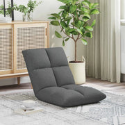 Sedia da Pavimento Grigio scuro 50 x 61 x 57 cm Tessuto 42028143