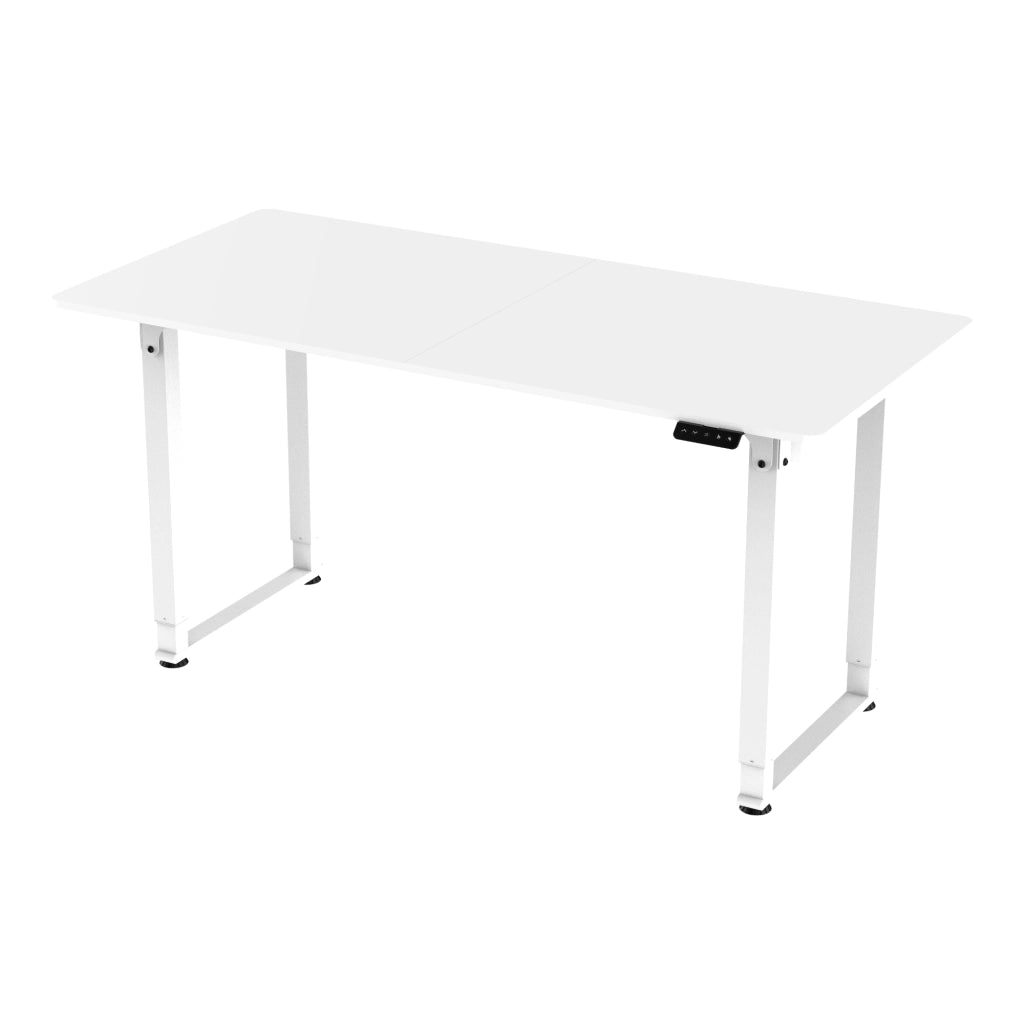 Scrivania Kirkkonummi con Piano Tavolo 160x75 cm Regolabile in Altezza - Bianco pro.tec