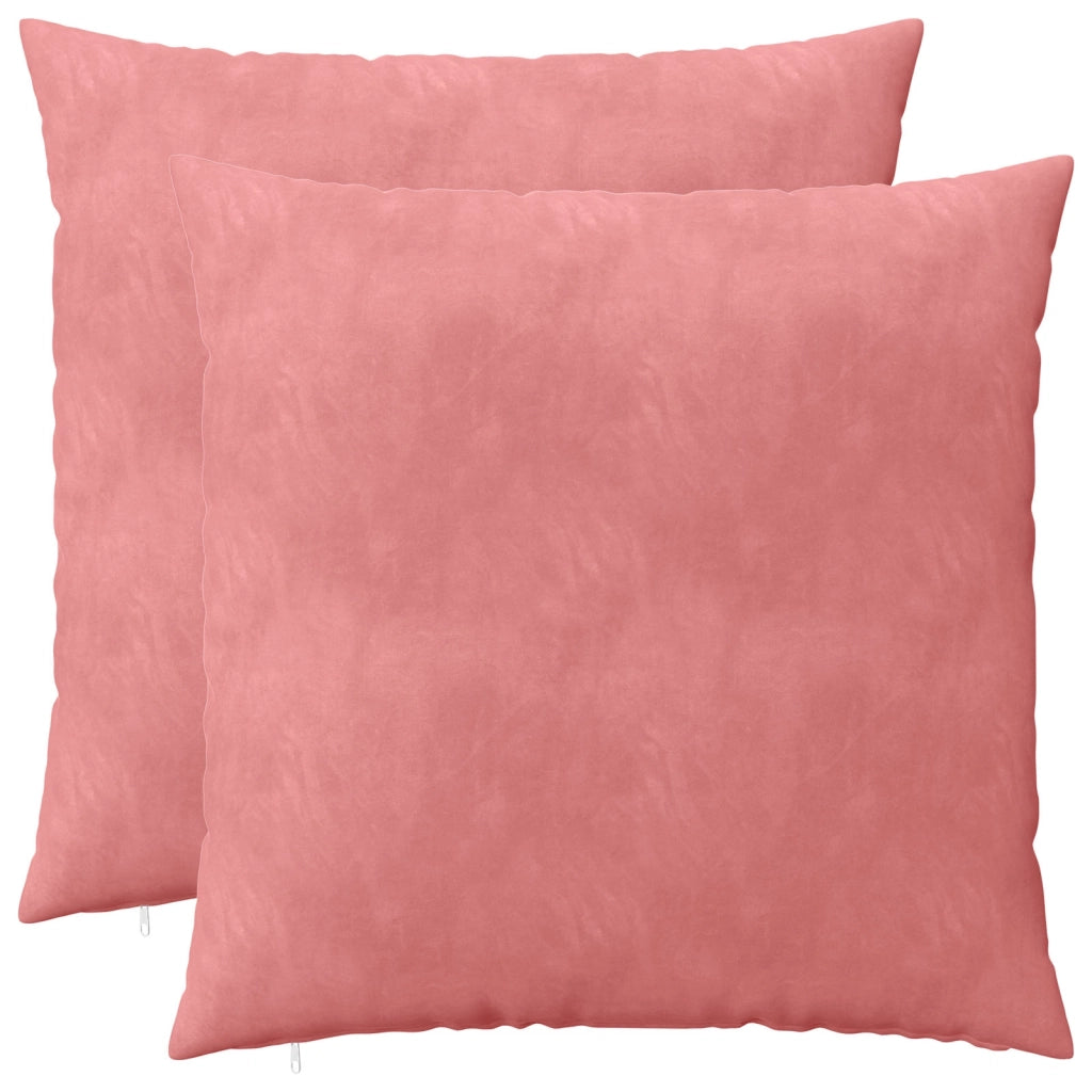 Cuscino con cuscino HEERLEN 2 pz Rosa Velluto 928029